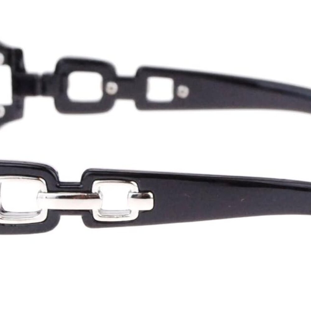 Womens Oversized Rectangular Rhinestone Encrusted… - image 4